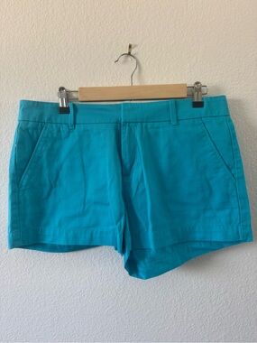 Uniqlo Bright Teal Cotton Blend Women's Shorts